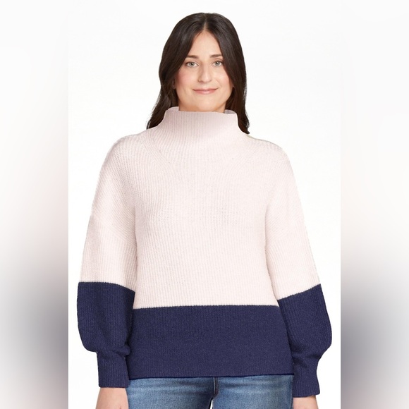 Free Assembly Multicolor Cowl Neck Sweater with Soft Knit Fabric - Picture 3 of 8